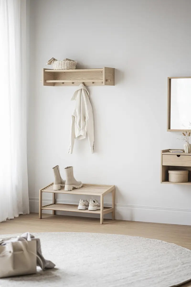 Bedside table, Whitewash, 40x27x36 cm ewartwood