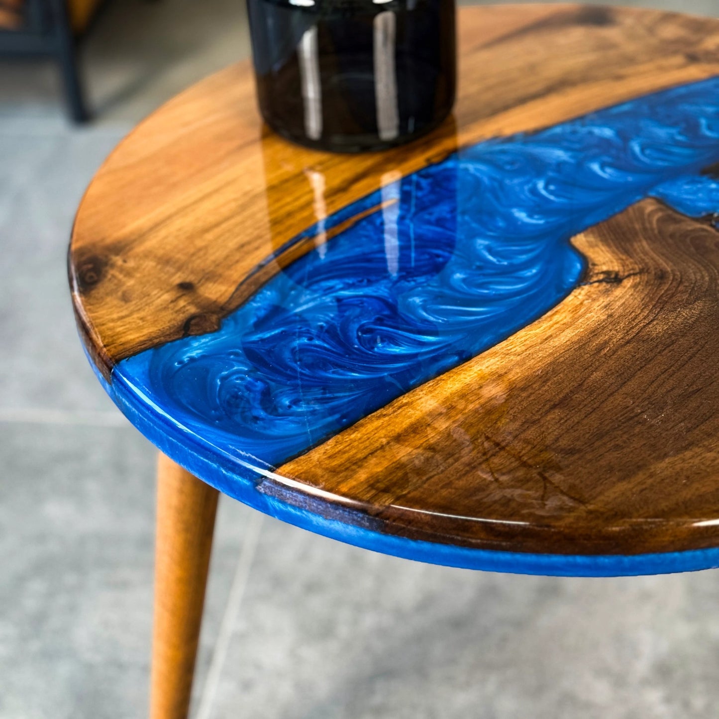 Epoxy Resin Round Coffee Table