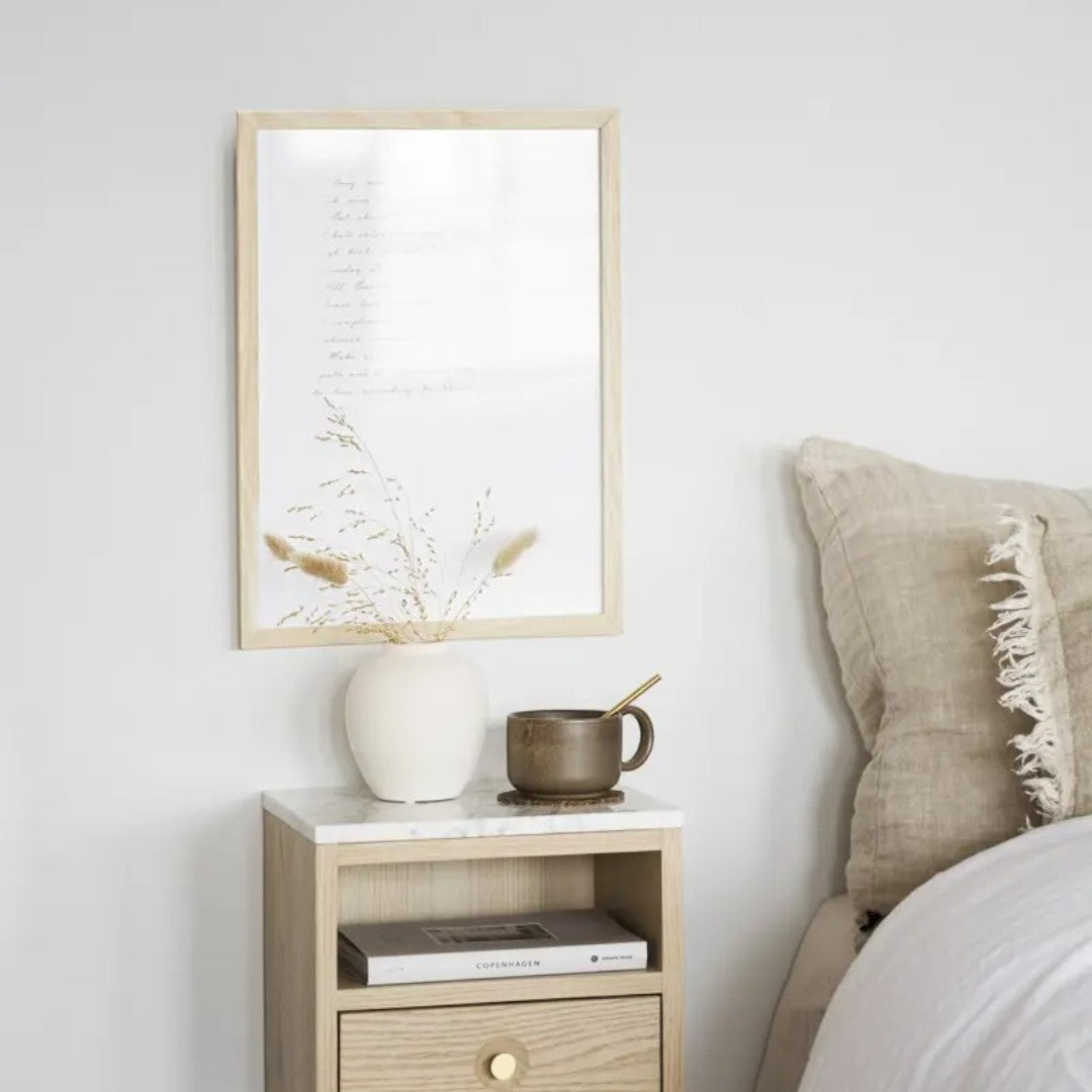 Bedside table, Oak, 28x25x24 cm ewartwood