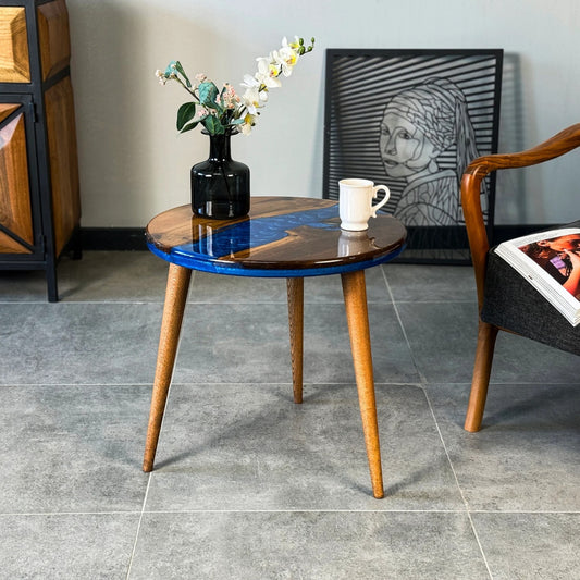 Epoxy Resin Round Coffee Table